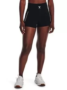 Under Armour Project Rock Meridian Shorts - Black/Multi, Size XS, Women