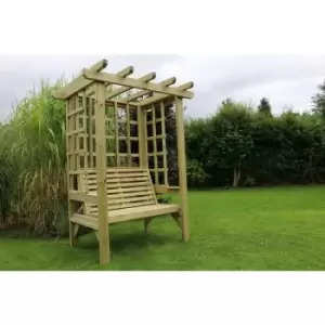 Churnet Valley - Beatrice Arbour - Sits 2, wooden garden bench with trellis