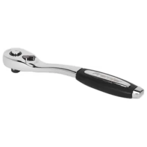 Sealey AK8973 Ratchet Wrench 1/4"Sq Drive Offset Pear-Head with Fl...