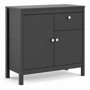 Madrid 2 Door Sideboard with Drawer, black