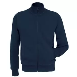 B&C Mens Spider Full Zip Sweatshirt (XL) (Navy Blue)