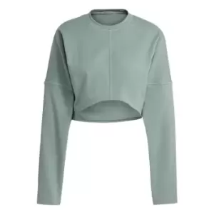 adidas Yoga Studio Crop Sweatshirt Womens - Green