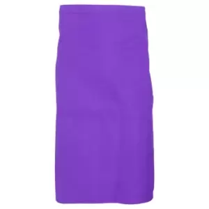 Dennys Adults Unisex Catering Waist Apron With Pocket (Pack of 2) (One Size) (Purple)