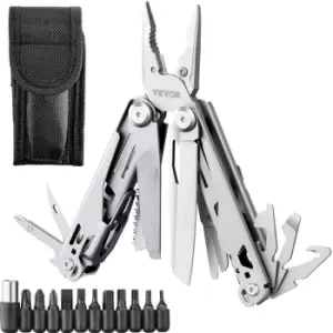 VEVOR 17-In-1 Multitool Pliers, Multi Tool Pliers, Cutters, Knife, Scissors, Ruler, Screwdrivers, Wood Saw, Can Bottle Opener, with Safety Locking