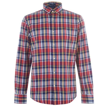 Gant Gant Long Sleeve Plaid Regular Shirt - Blue