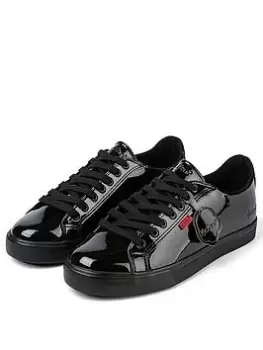 Kickers Tovni Lacer Leather Trainers - Black, Size 6, Women