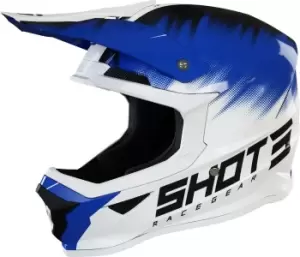 Shot Furious Versus Kids Motocross Helmet, white-blue, Size S, white-blue, Size S