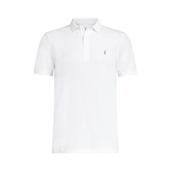 AllSaints Reform Short Sleeve Polo - Optic White