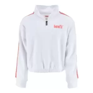 Levis Tape Quarter Zip Top - White