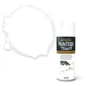 Rust-Oleum Painter's Touch White Satin Spray Paint 400ml