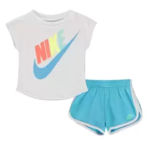 Nike Futura Top And Shorts Set - Blue