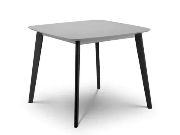 Julian Bowen Casa 90cm Grey and Black Dining Table