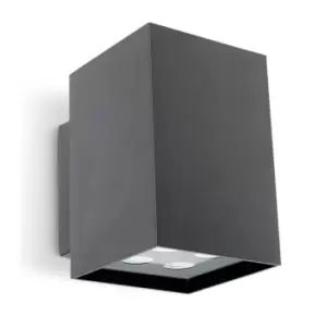 Afrodita Outdoor LED Up & Down Wall Light Urban Grey 10cm 1296lm 3000K IP65