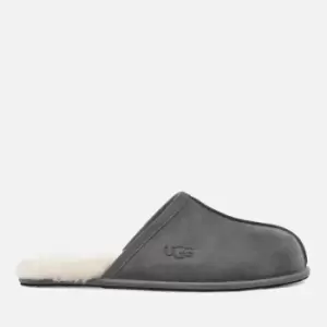 UGG Mens Scuff Suede/Sheepskin Slippers - Dark Grey - UK 11