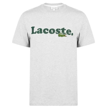 Lacoste Script T Shirt - Grey