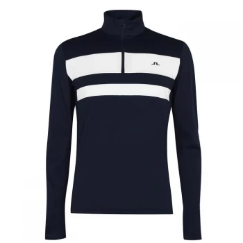 J Lindeberg Mid Zip Top - Navy