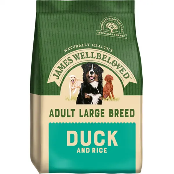 James Wellbeloved Adult Large Breed Duck Dog Food 15kg