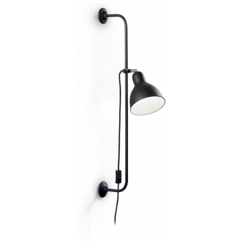 Ideal Lux Lighting - Ideal Lux Shower - 1 Light Wall Light Black