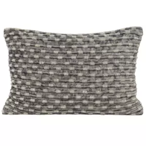 Souk Velvet Cushion Grey / 35 x 50cm / Polyester Filled