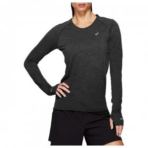 Asics Seamless Long Sleeve T Shirt Ladies - Black