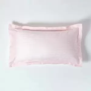 Pink Egyptian Cotton Ultrasoft King Size Oxford Pillowcase 330 Thread Count - Pink - Pink - Homescapes