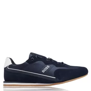 Hugo Boss Rusham Low Profile Trainers Black Size 10 Men