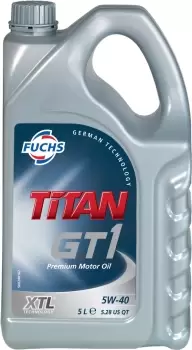 FUCHS TITAN GT1 5W-40 XTL ENGINE OIL LUBRICANT 5 LITRES ACEA C3 API SN/SM