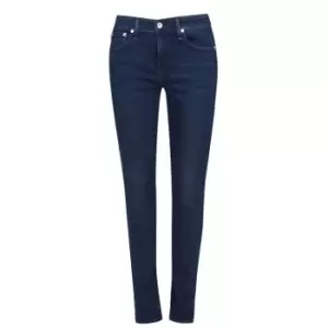 Rag and Bone Cate Mid Rise Skinny Jeans - Blue