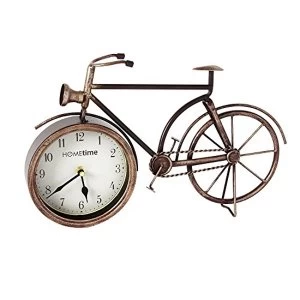 Hometime Metal Mantel Clock - Bicycle