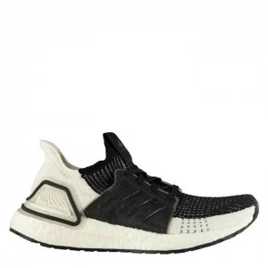 adidas UltraBoost 19 Ladies Running Shoes - Black/White/Gry