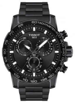 Tissot Supersport Chrono Black Dial Black PVD Steel Watch