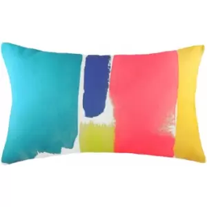 Evans Lichfield Aquarelle Watercolour Print Cushion Cover, Multi, 30 x 50 Cm