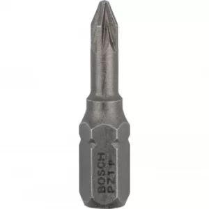 Bosch Extra Hard Pozi Screwdriver Bits PZ1 25mm Pack of 3