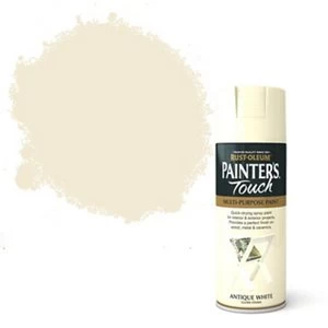 Rust-Oleum Painter's touch Antique white Gloss Multi-surface Decorative spray Paint 400ml