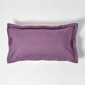 Grape Egyptian Cotton Oxford Pillowcase 200 Thread Count, King Size - Grape - Grape - Homescapes