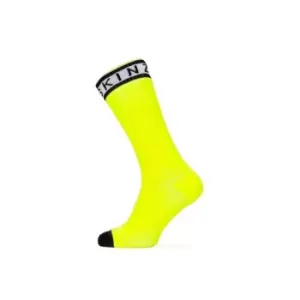 Sealskinz Waterproof Warm Weather Mid Length Sock with Hydrostop - Yellow