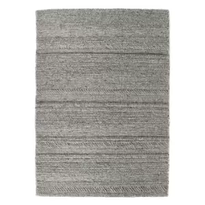 Ripley Grey Chunky Knit Rug 160x230cm