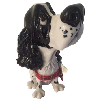 Little Paws Figurines Sam - Springer Spaniel Black & White