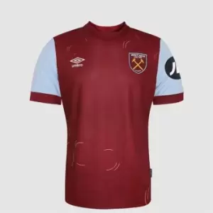 Umbro West Ham United Home Shirt 2023 2024 Juniors - Red