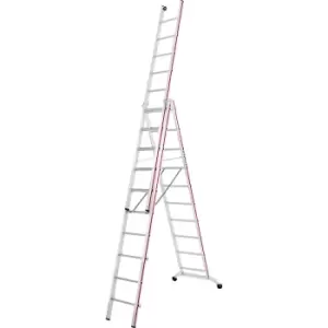 Hymer 604730 Red Line Industrial Combination Ladder 3 x 10 	Tread