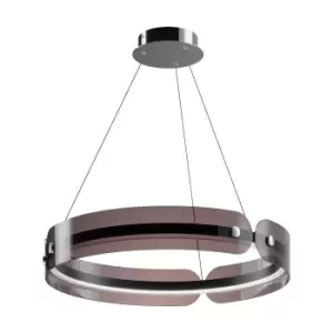 Interstellar Modern Cylindrical Pendant Ceiling Light Grey, 4000K