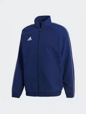 adidas Core 18 Presentation Track Top, Dark Blue/White, Size L, Men