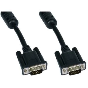 CablesDirect SVGA, 2 m, M-M 2m VGA (D-Sub) VGA (D-Sub) Black VGA Cable