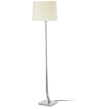 Faro REM - Floor Lamp Round Tappered Shade White, E27