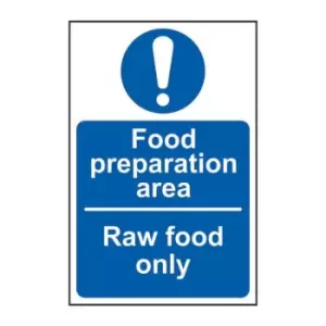 Food Preparation Area Raw Food Only - Sav (200 x 300mm)