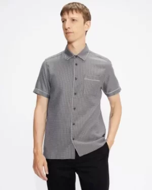 Ted Baker Ss Woven Pattern Shirt