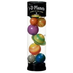 3-D Planets in a Tube Glow-in-the-Dark