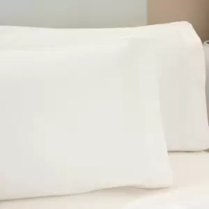 Belledorm 200 Thread Count 100% Egyptian Cotton Housewife Pillow Cases, Ivory, Pair