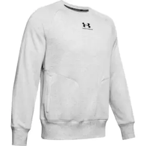 Under Armour Armour Speckled Fleece Crew Sweater Mens - White