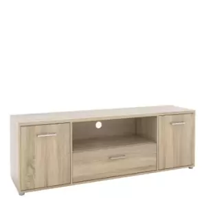 Match TV Unit 2 Doors 1 Drawer 1 Shelf In Oak Effect